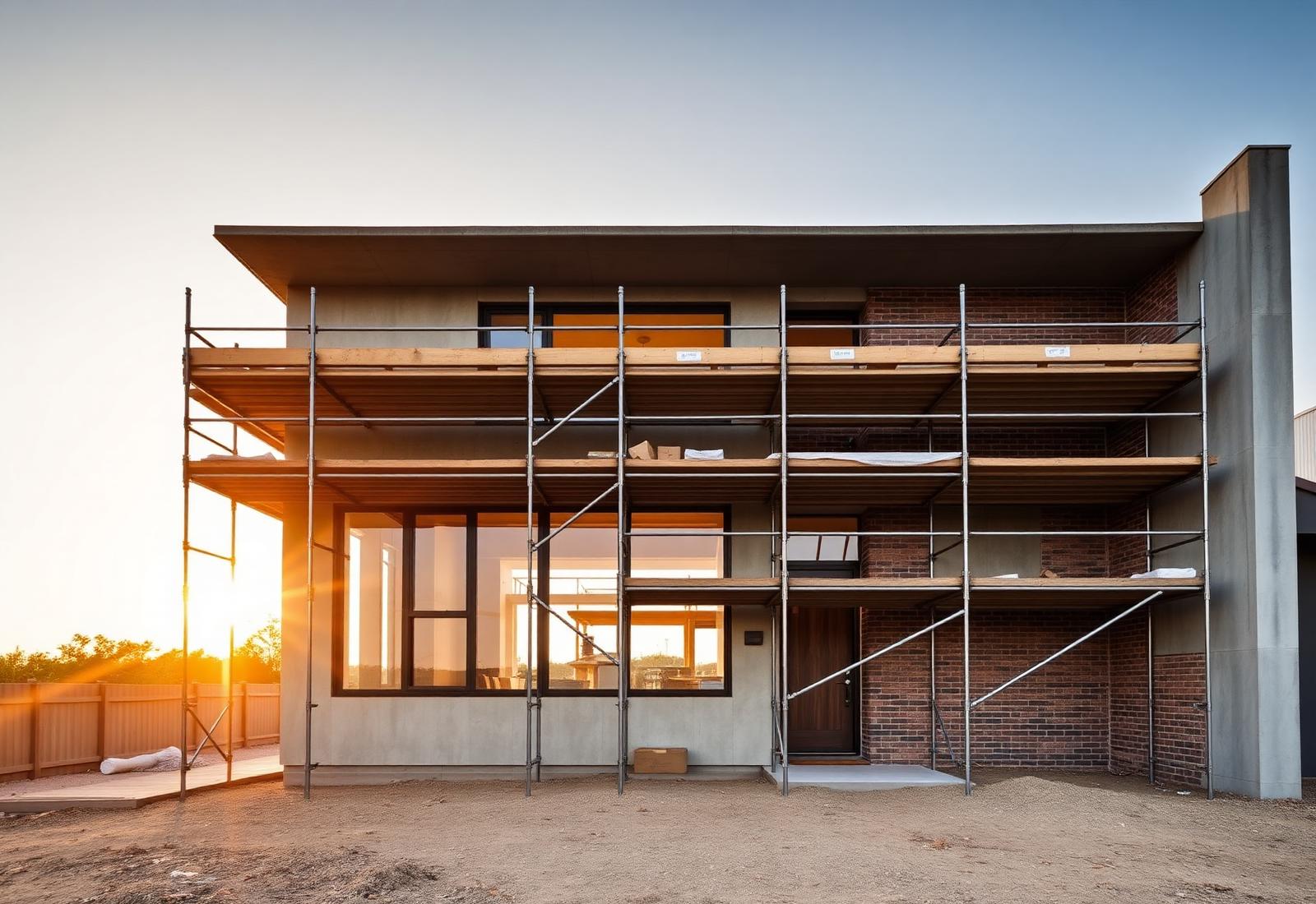 Obra Residência Vila Nova — Casa de dois pavimentos executada da fundação à entrega das chaves.